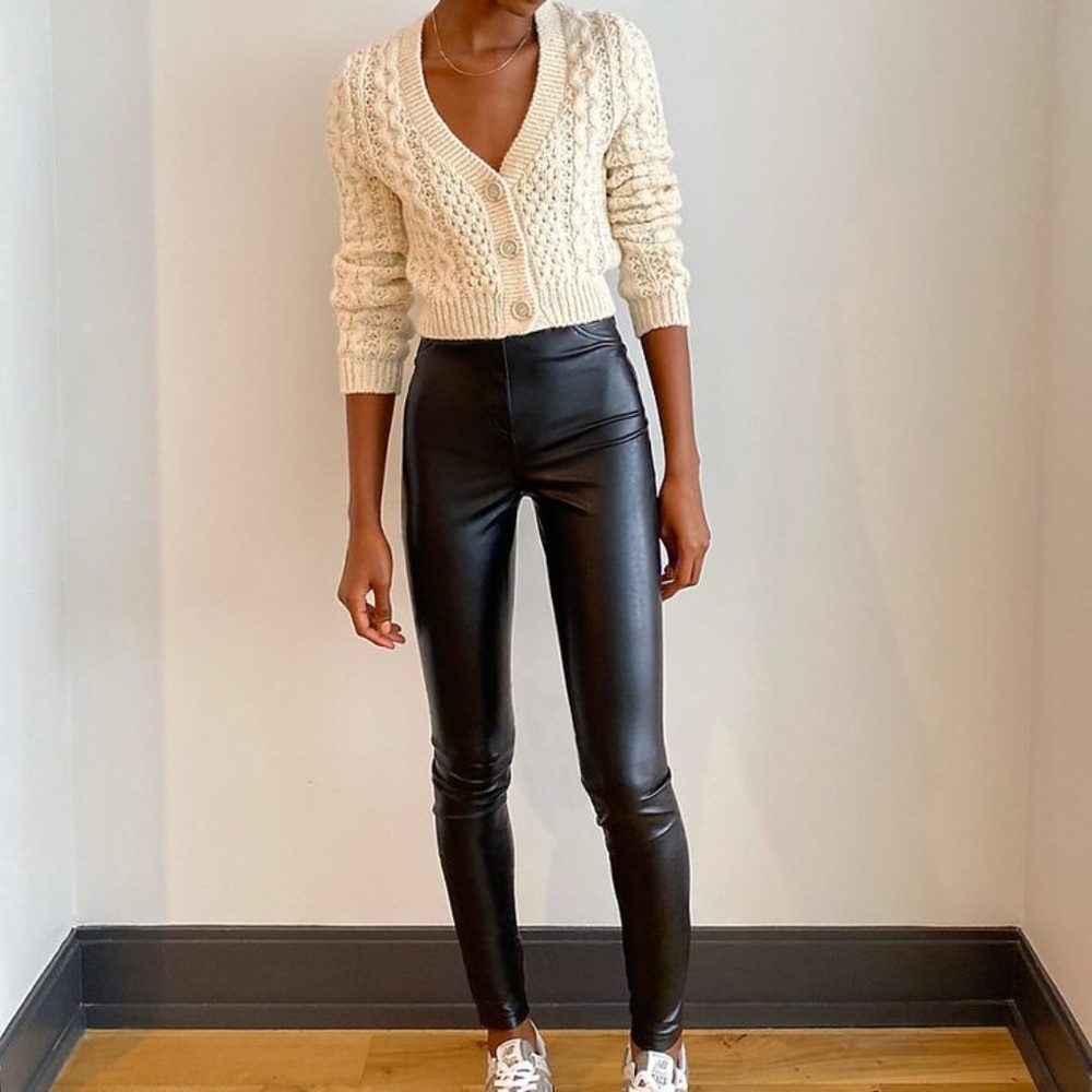 Aritzia Wilfred Free Charm vegan leather pants size 6